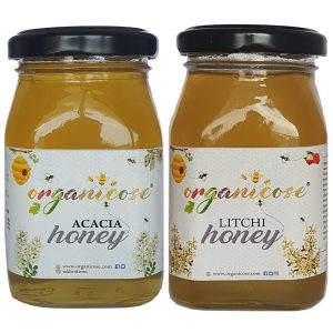 Organicose Acacia Honey 250gms + Organicose Litchi Honey 250gms