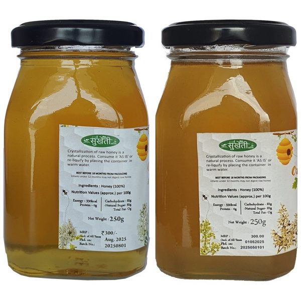 Organicose Acacia Honey 250gms + Organicose Litchi Honey 250gms